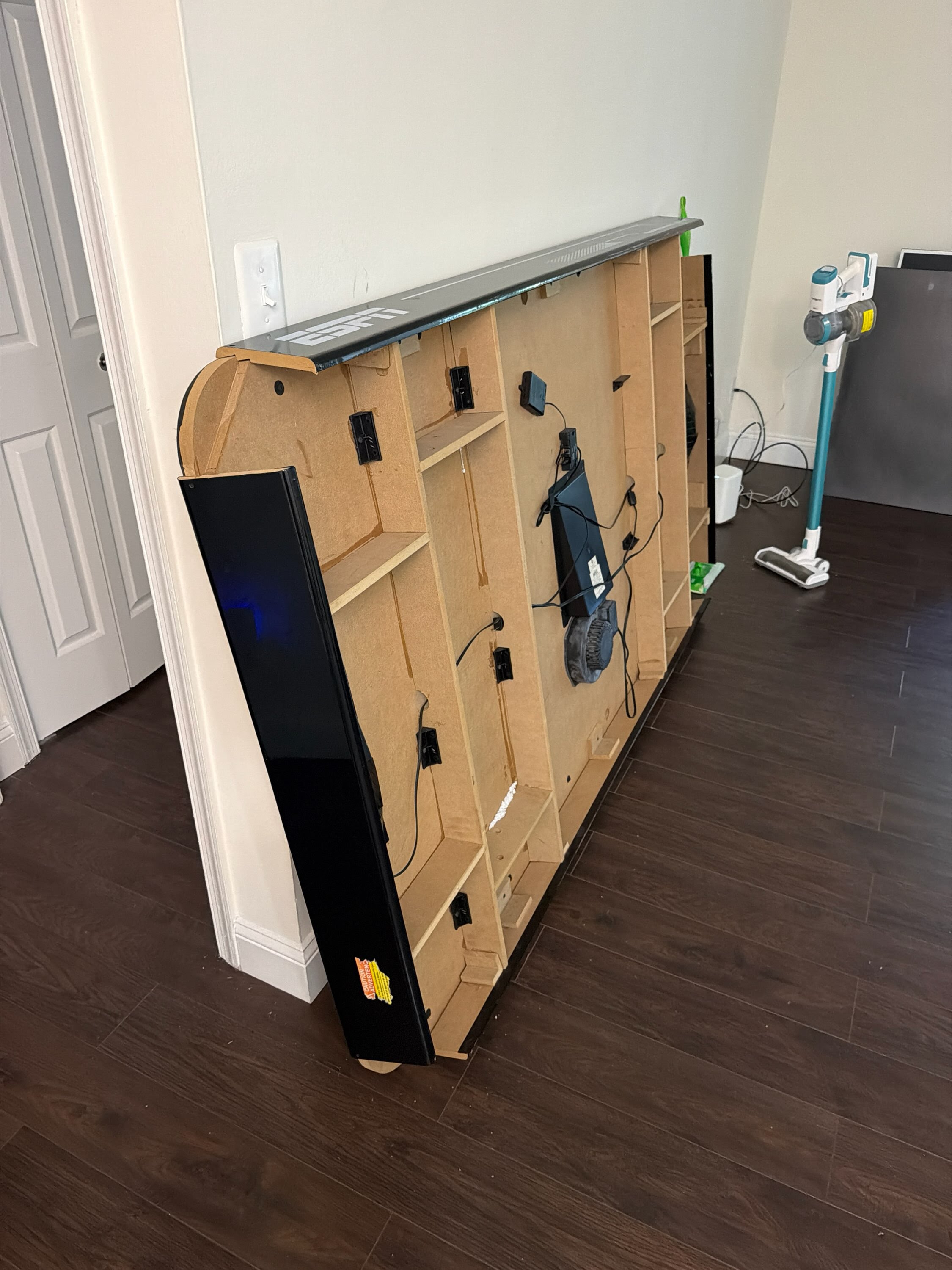 Furniture and TV set aside for removal — Colonial Village, Arlington VA
