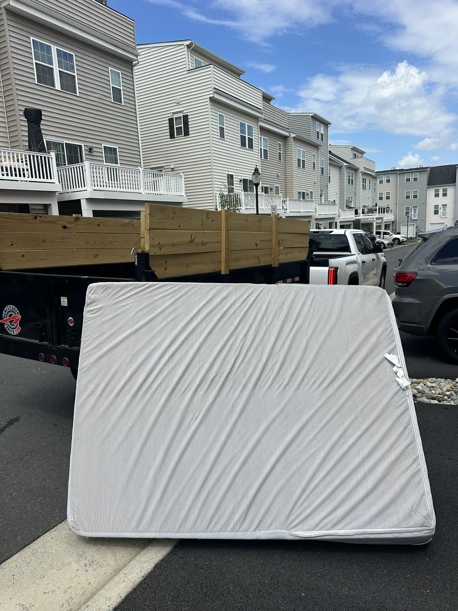 Mattress loaded for removal and disposal — Chantilly, VA