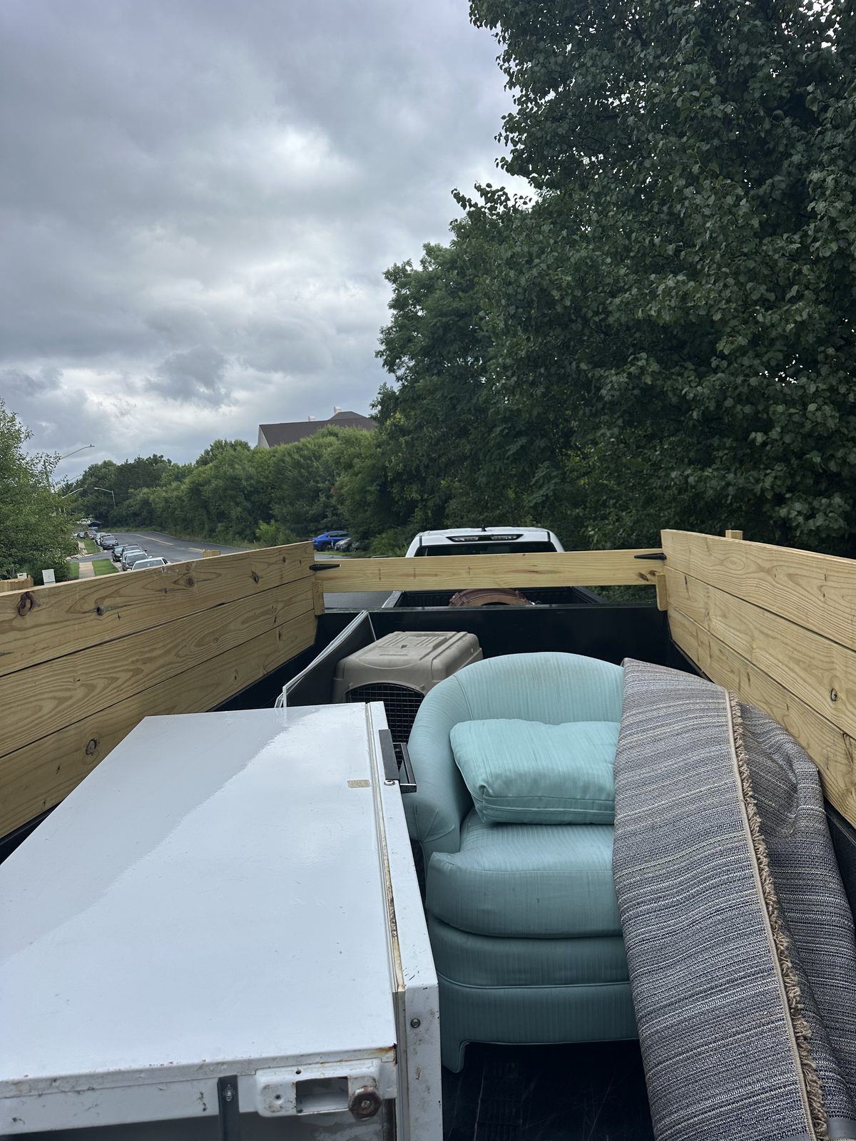 Loaded trailer after basement cleanout — Fairfax, VA