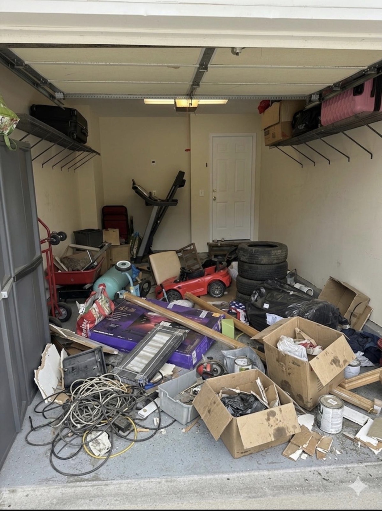 Garage before cleanout - Herndon VA