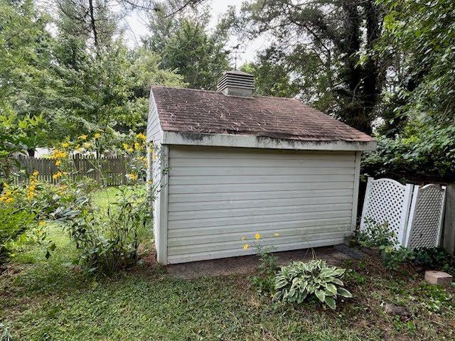 Shed before demolition — Herndon VA