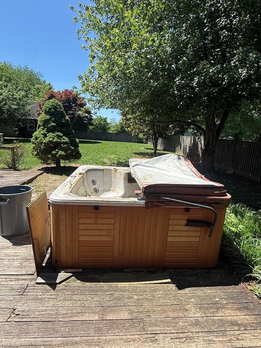 Hot tub before removal - Fairfax VA - DMV Go Junk