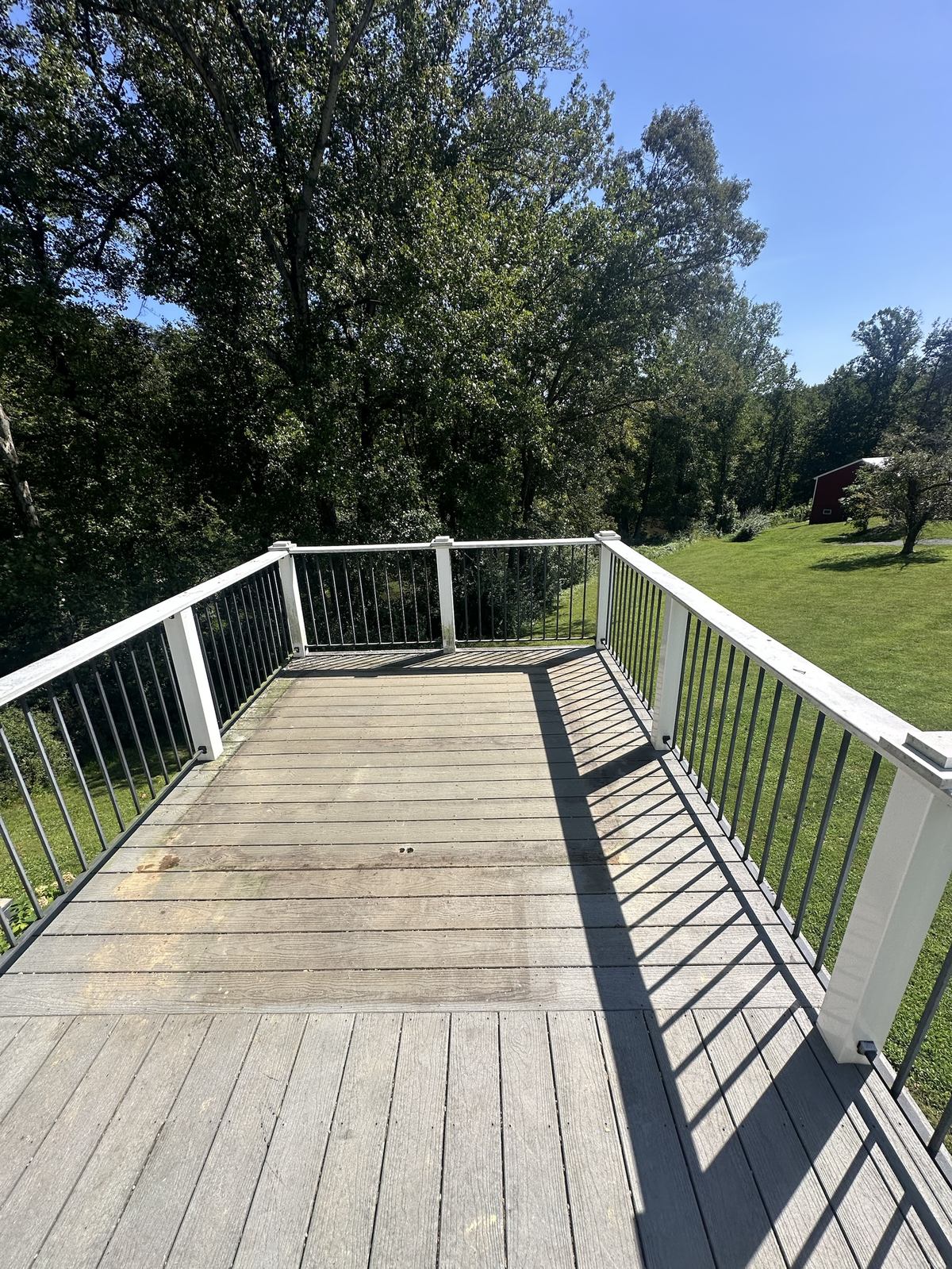 Deck completely cleared after hot tub removal — Clifton, VA