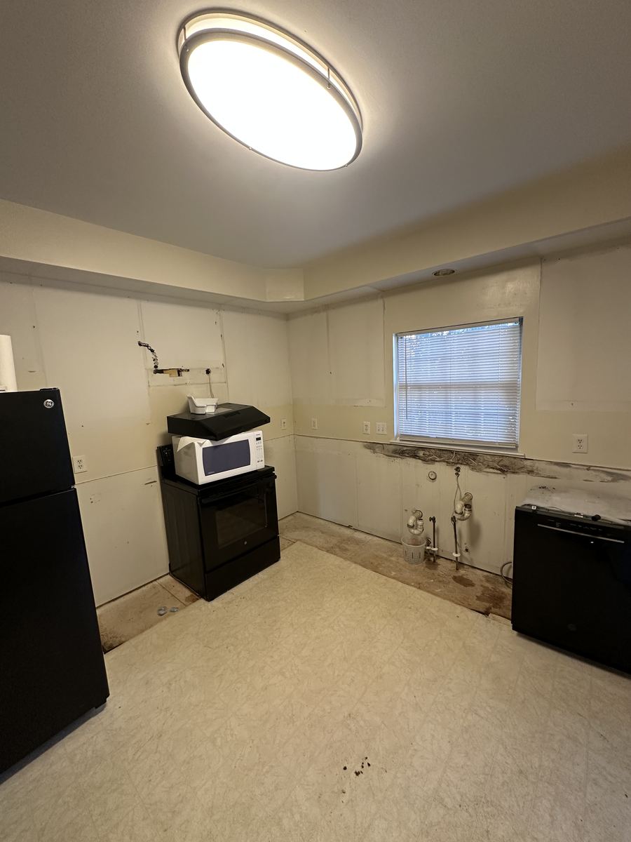 Kitchen fully demoed, reno-ready