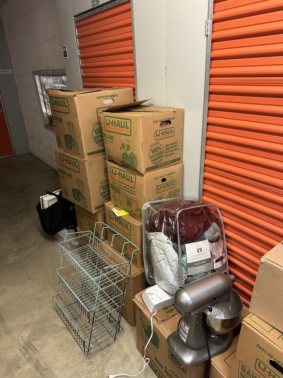 Storage unit before cleanout — ExtraSpace Storage Leesburg VA