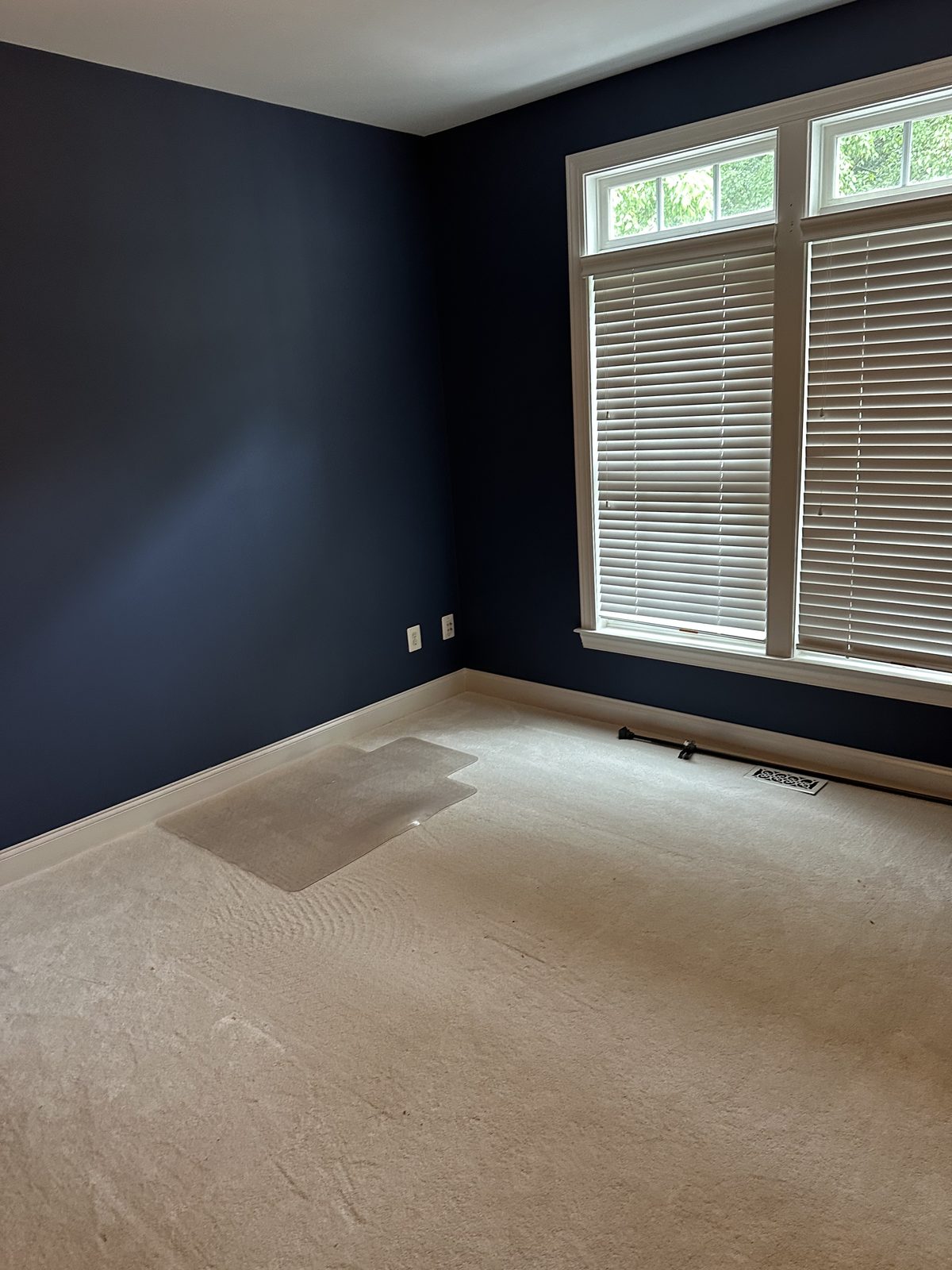 Empty home office after desk removal — Ashburn, VA