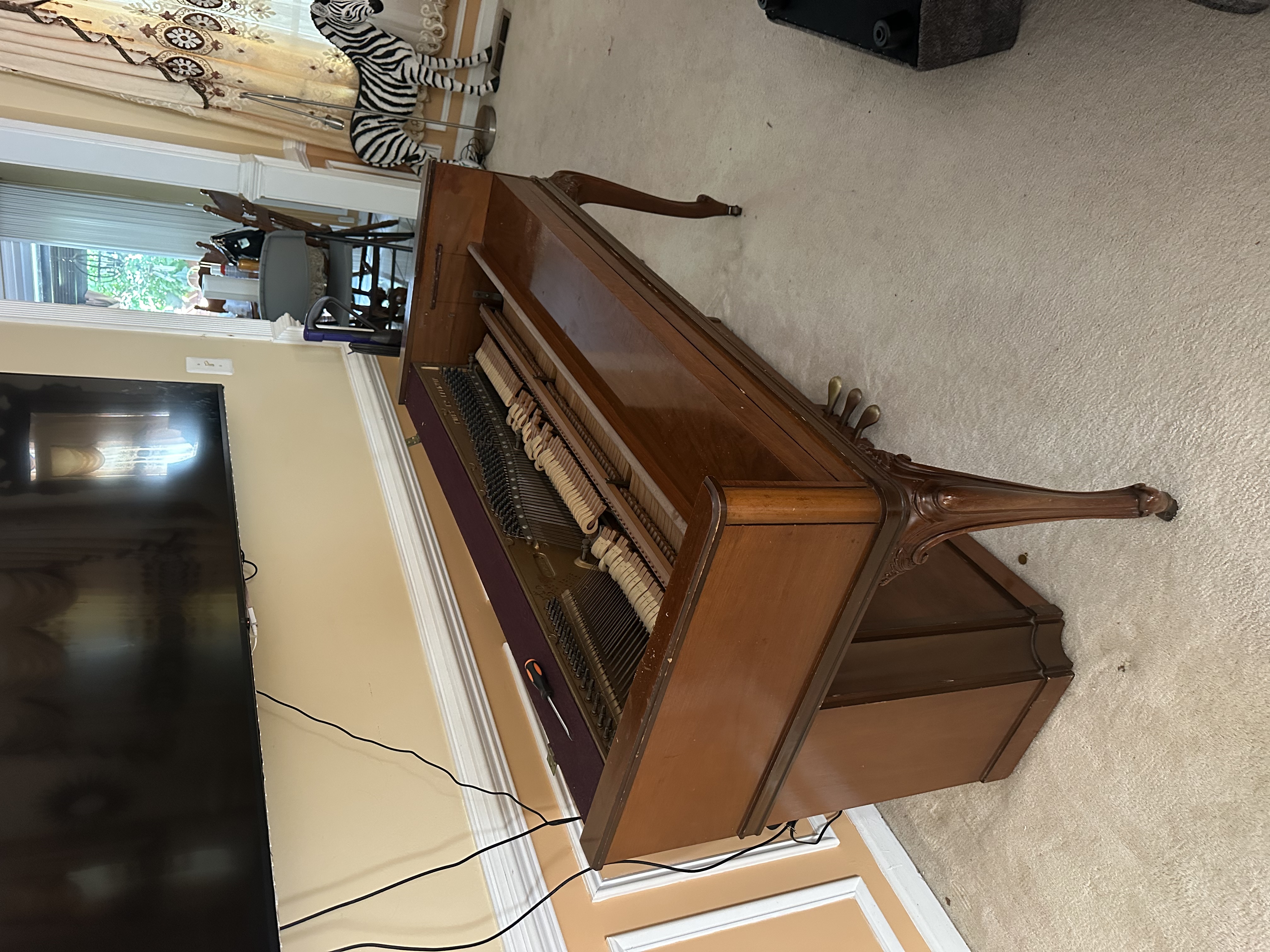 Piano disassembly in progress — Chevy Chase, MD