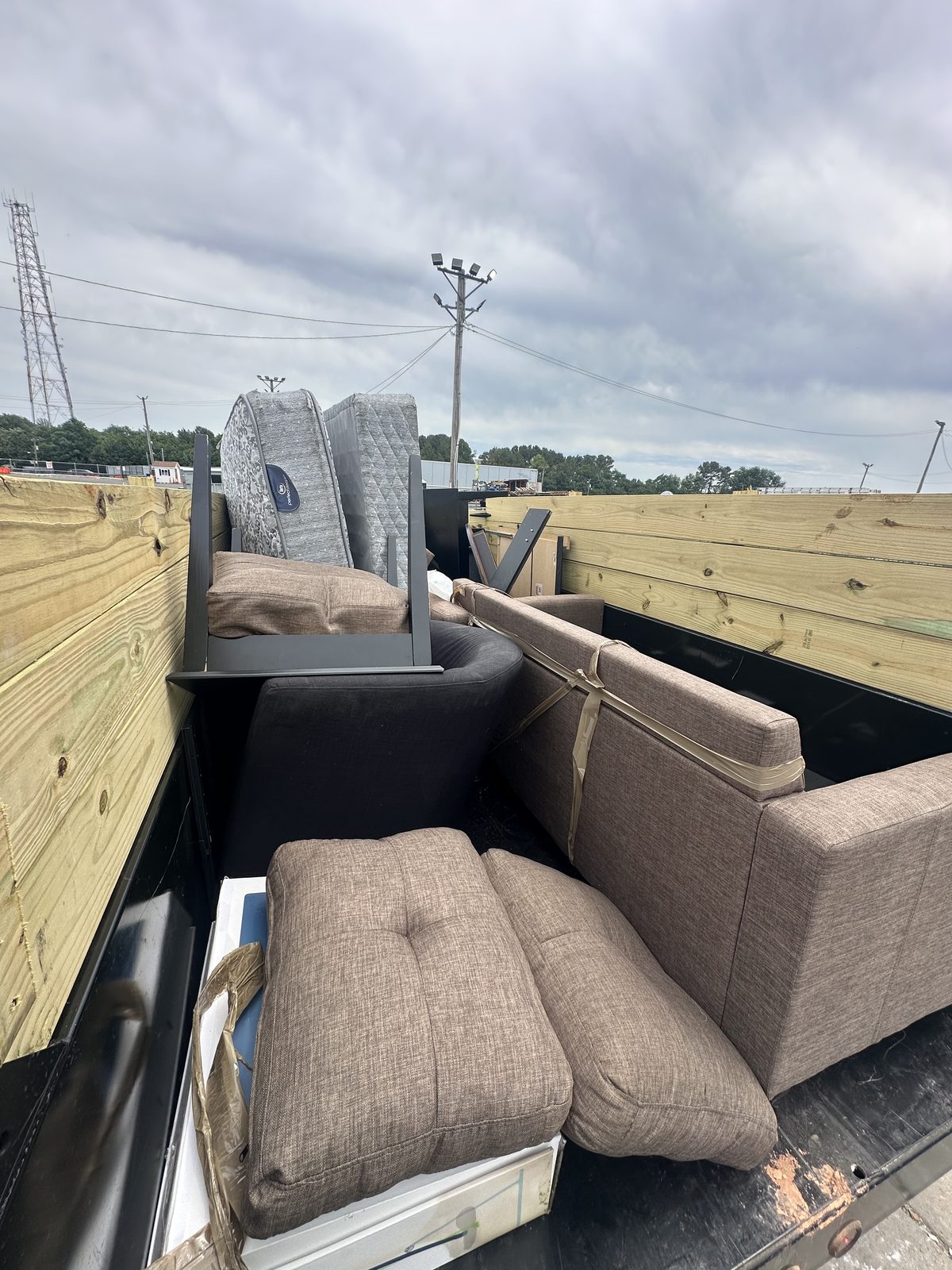 Trailer loaded with furniture — Reston VA junk removal