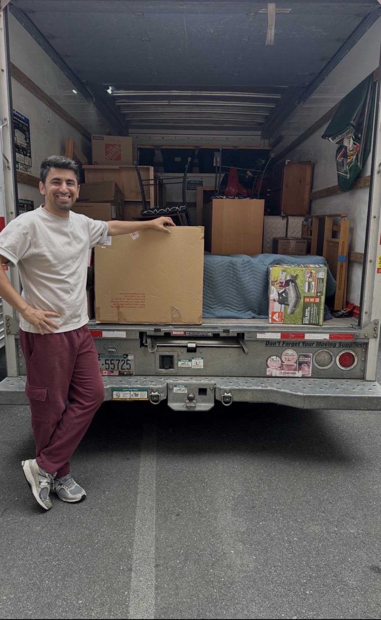 DMV Go Junk truck fully loaded - Reston VA