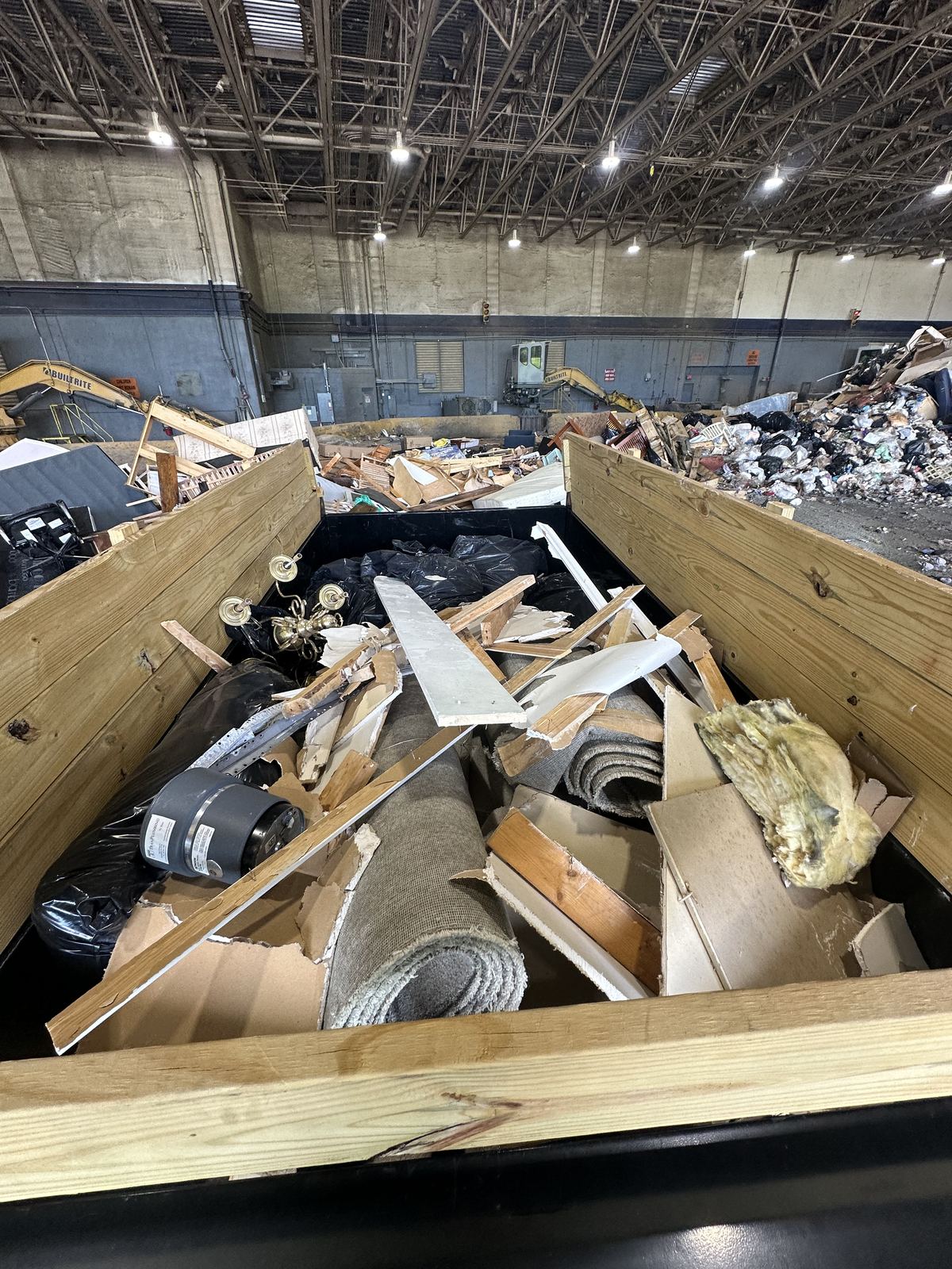 Loaded trailer after Vienna VA construction debris removal